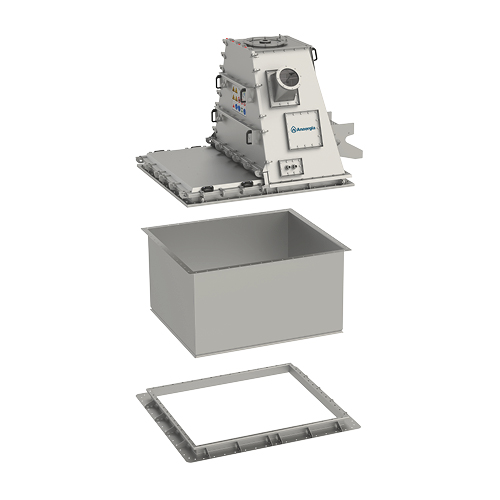 Service Box HP with gas lock and installation frame
